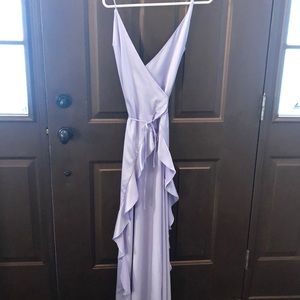 Privacy please high low gown